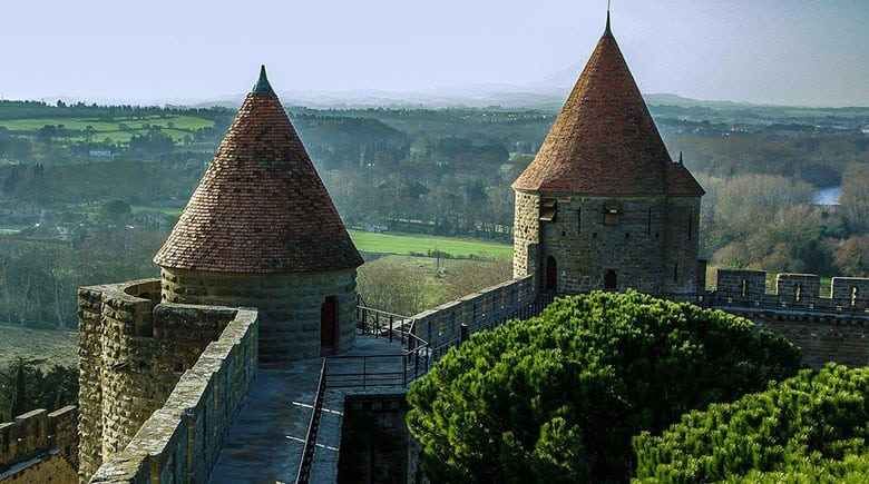 carcassonne vista dai bastioni.