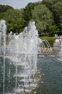 Fontana Parco di Tsaritsyno a Mosca 