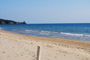 Gaeta Lato sud della spiaggia di S. Agostino