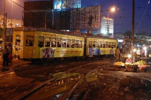 Tram di Calcutta in India