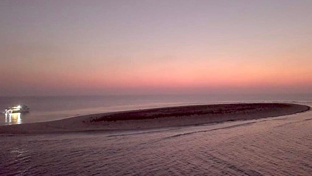 le lingue di terra che affiorano nel mare d'Arabia