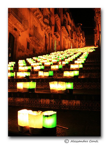 Luminarie Caltagirone in Sicilia