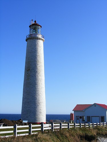 Faro sulla route des phares in Quebec Canada