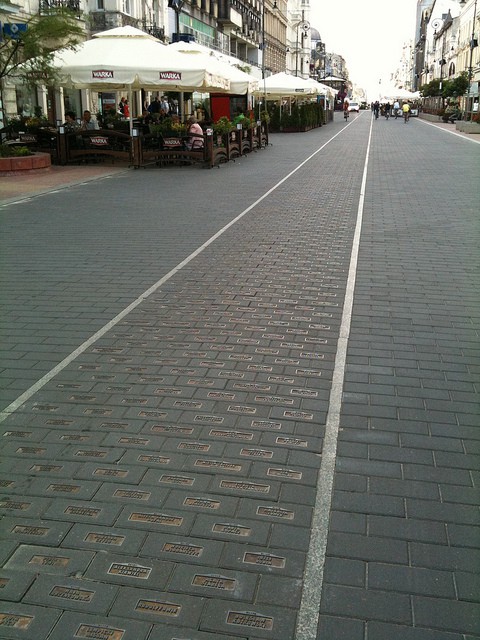 Viale delle stelle a Lodz 
