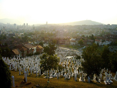 Sarajevo - Vista della città dal cimitero