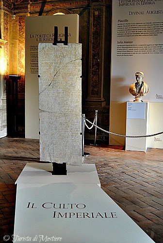 Rescritto di Costantino 333-335 d.C. - Palazzo Comunale di Spello Mostra Aurea Umbria