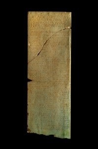 Iscrizione del 'rescritto di Costantino - (333-337 d.C.) Spello, Palazzo Comunale