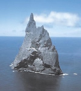 Scoglio isola Lord Howe