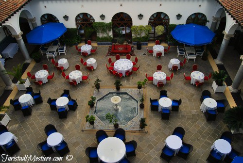 Hotel El Minzah, vista sul ristorante El Patio Hotel-El-Minzah-Tangeri_patio