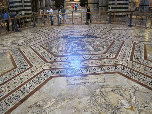 Pavimento Duomo Siena Sezione esagonale