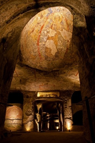 Catacombe di San Gennaro, vestibolo superiore