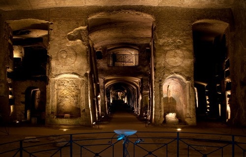 Catacombe di San Gennaro, vestibolo inferiore