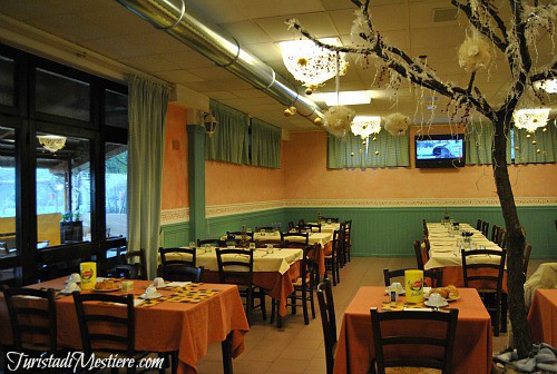 La sala colazione del Garden Village di San Marino