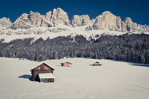Catinaccio Latemar neve