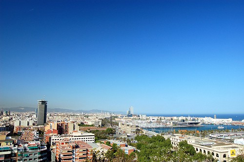 Panorama Montjiuc Barcellona