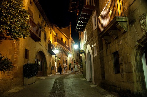 Poble Espanyol by night