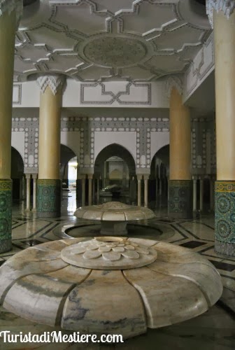 Moschea Hassan II Casablanca. La Sala Abluzioni