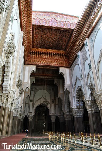 Interno Moschea Hassan II Casablanca