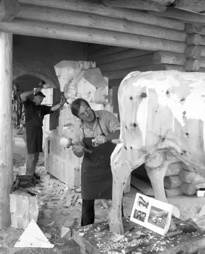 realizzazione sculture mega presepe di Santa Cristina