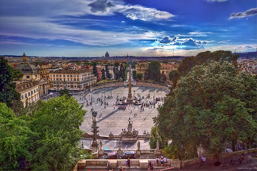 Piazza del Popolo vista dal Pincio