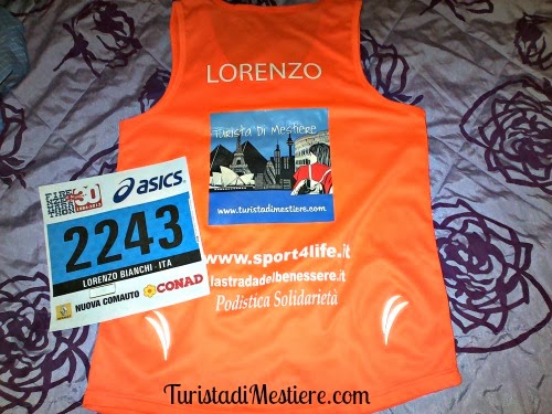 maratona Firenze - pettorina