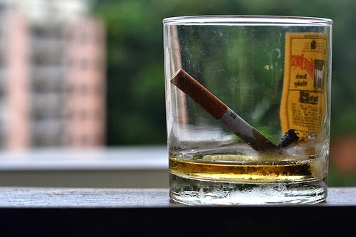 Bourbon and cigarettes