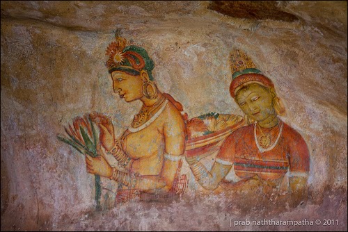 Sigiriya Sri Lanka affresco