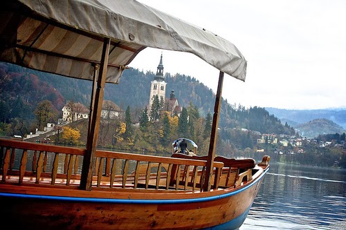 Bled on boat Pletna