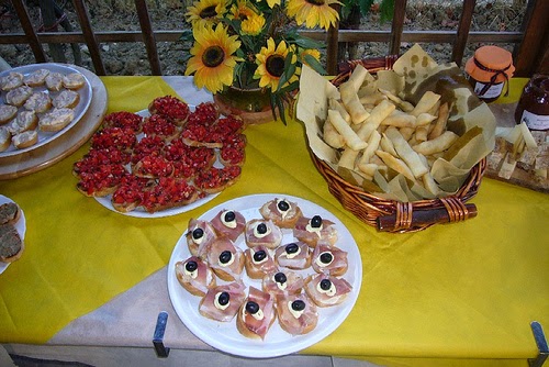 Antipasto toscano con ficattole e salumi