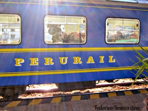 A bordo del treno Perurail
