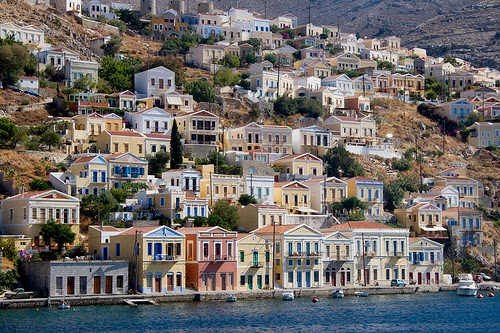 Symi, case sulla costa Symi, case sulla costa