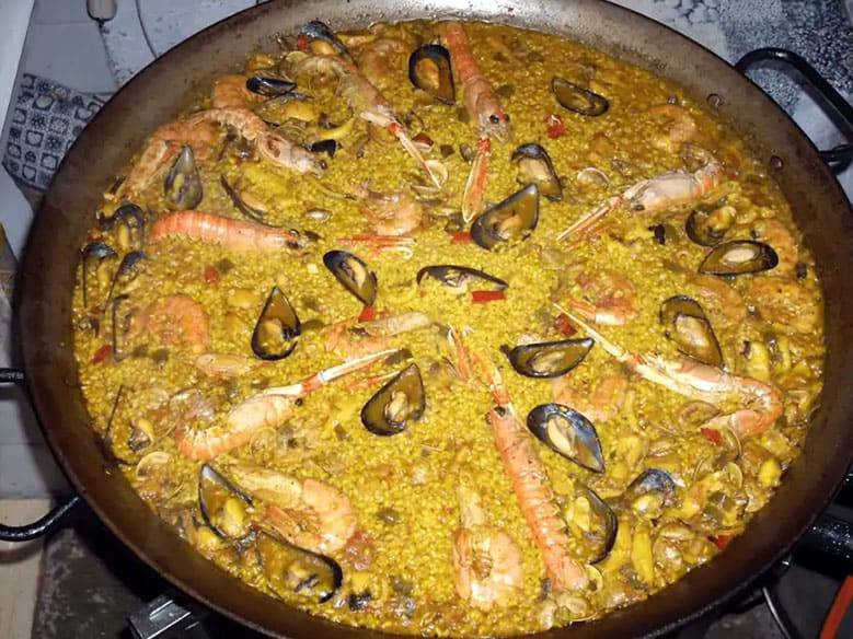 paella mariscos barcellona