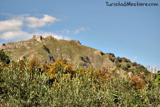 I resti del Castello di Francavilla di Sicilia