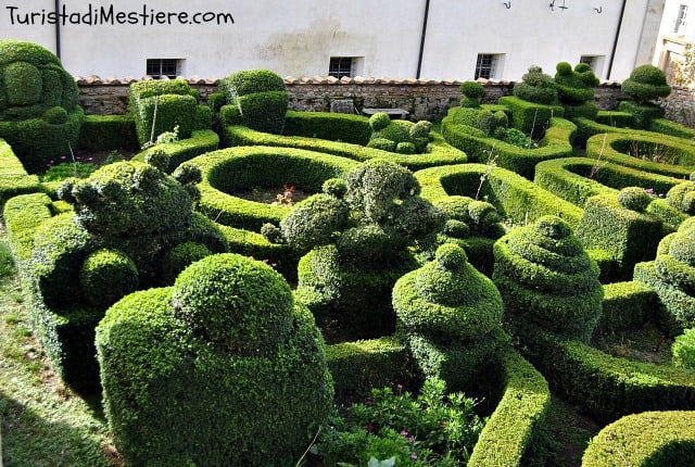 Arte topiaria nell'Orto botanico della Farmacia