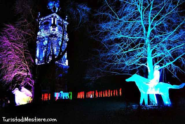 San Giorgio e il Drago. Installazione nel giardino del Beffroi