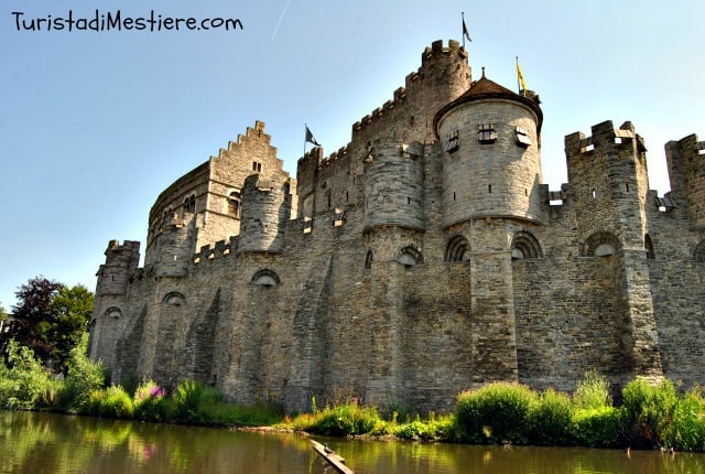 Castello di Gent visto dal boat tour