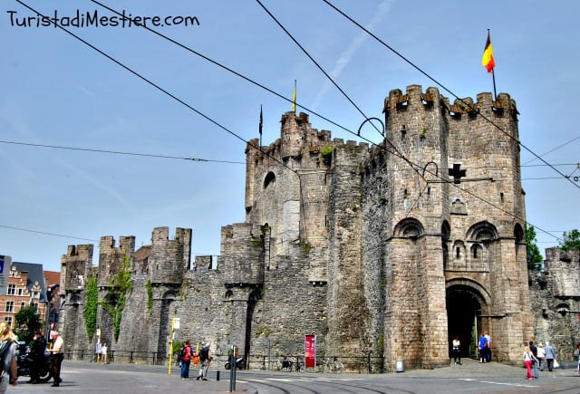 Ingresso del castello di Gent