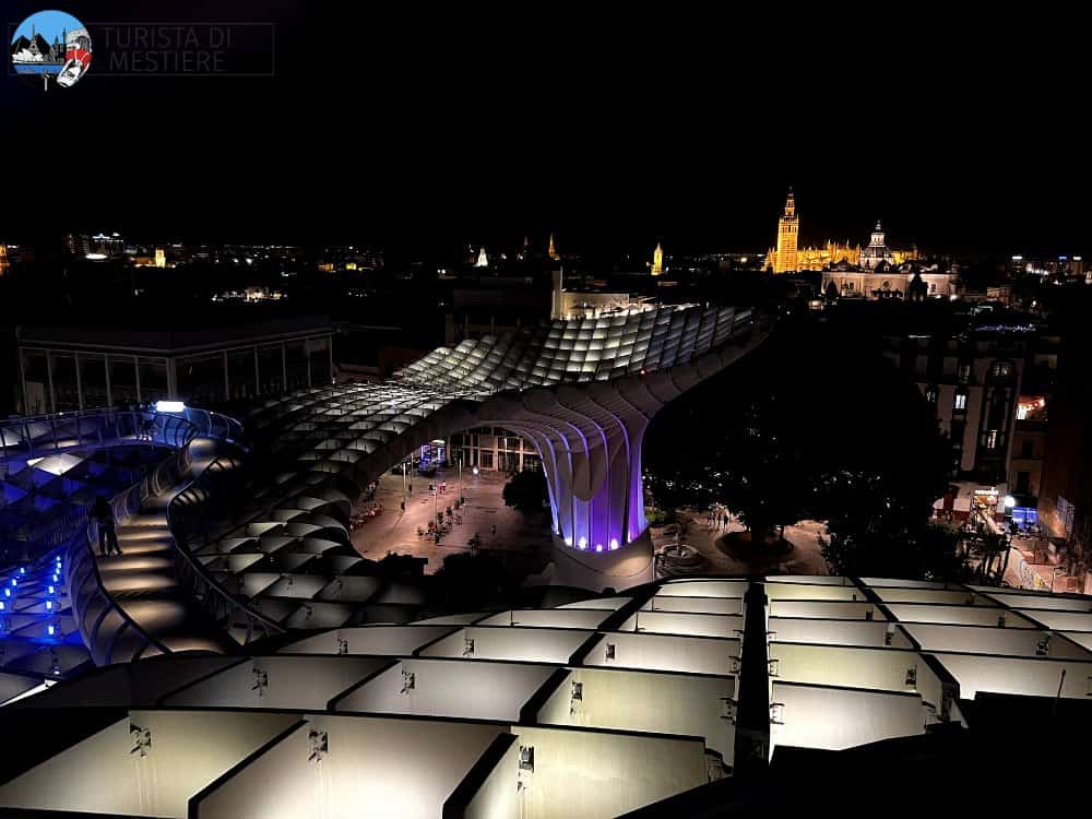 Las setas illuminate di notte