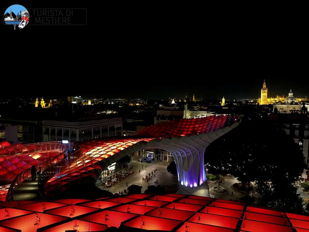 Las setas illuminate di notte