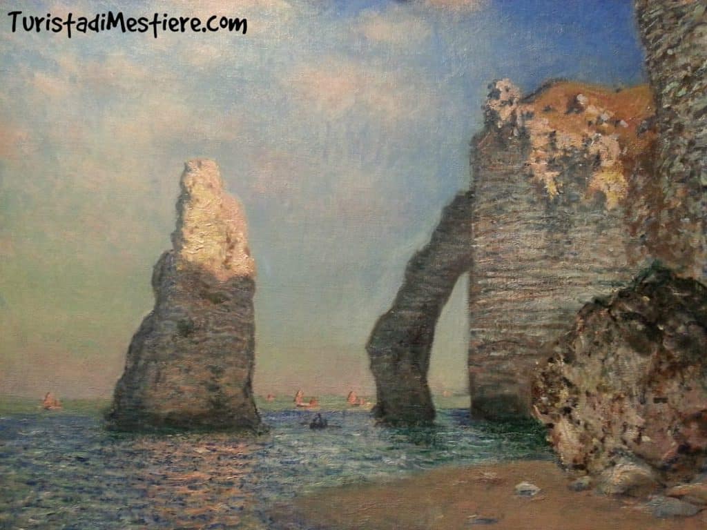 Monet La scogliera a Etretat,