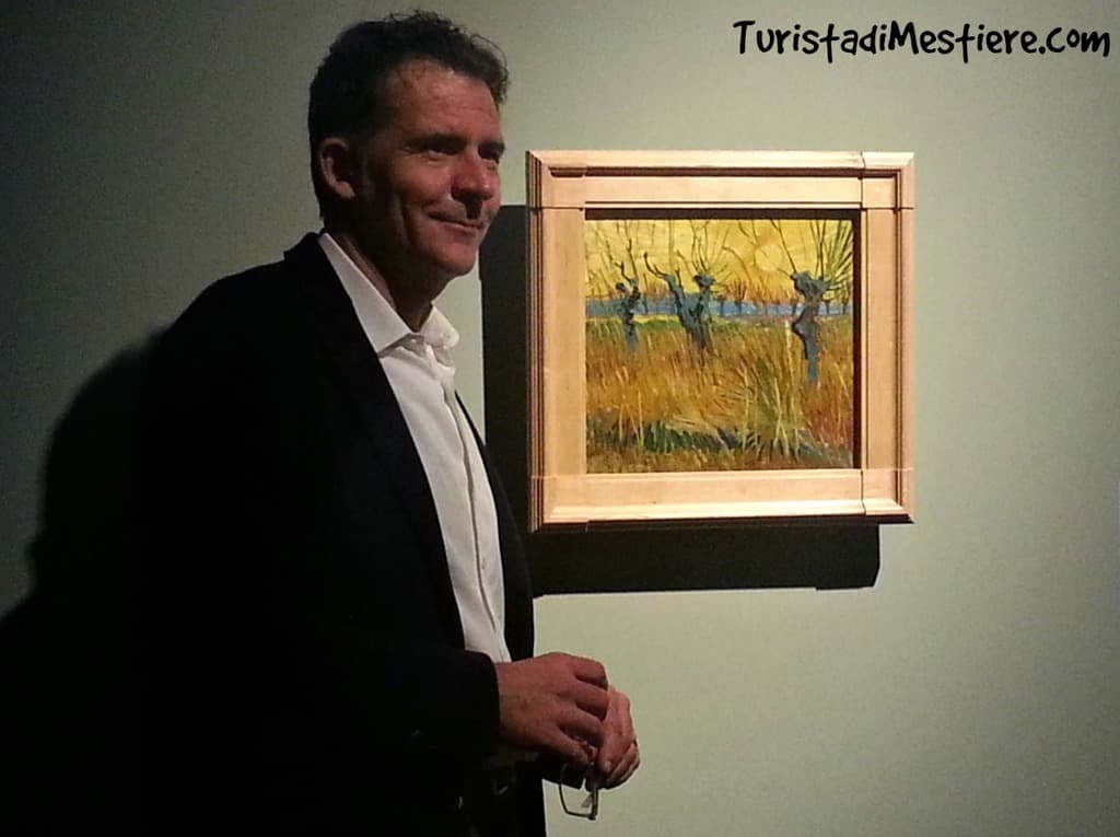 Il Direttore Marketing di Segafredo e il quadro di Vincent van Gogh, Salici potati al tramonto, 1888 Otterlo, Kröller-Müller Museum