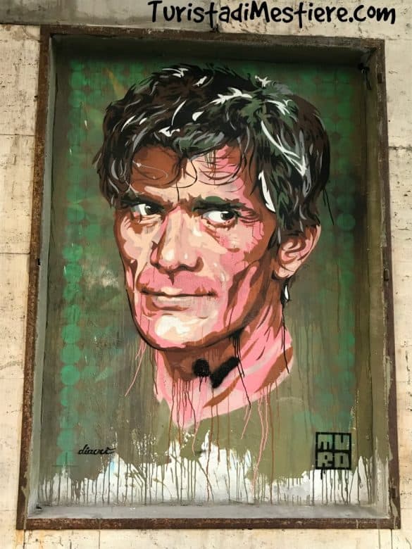 Street-art-roma-Cinema-Pasolini- I murales al cinema Impero Pasolini