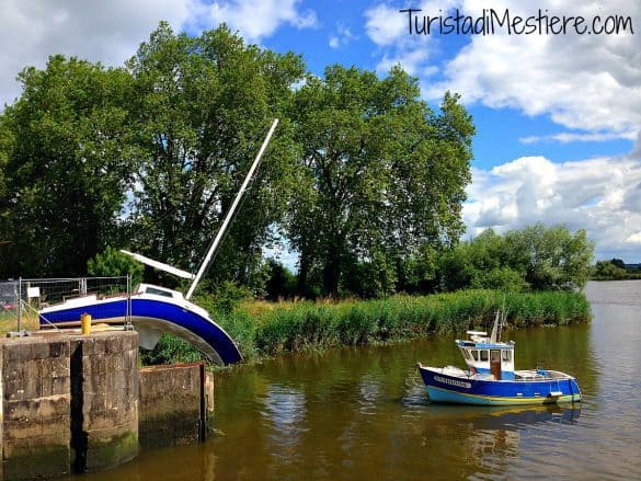 Estuaire opere Loira Rive sud barche