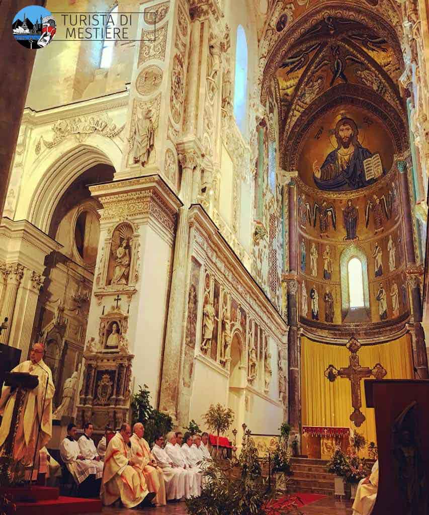 Il mosaico con il Cristo Pantocratore nel Duomo di Cefalù 