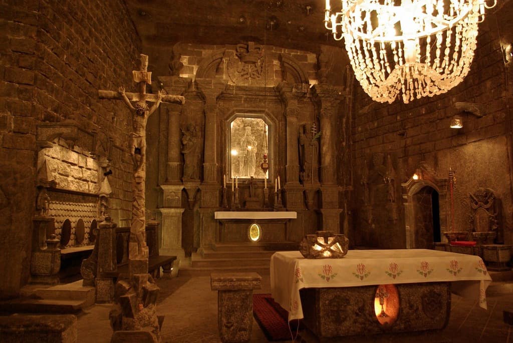 Wieliczka (Cracovia), una sala nella miniera di sale