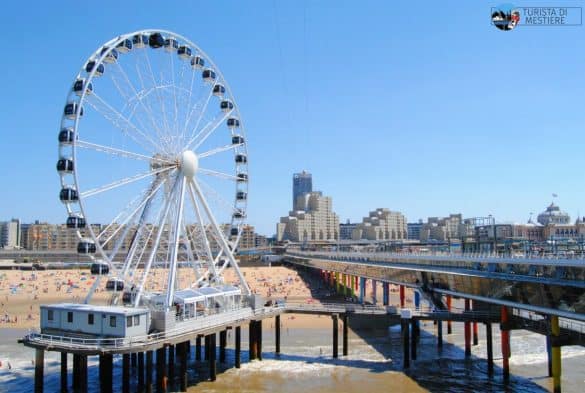 Spiagge Olanda Scheveningen Pier ruota