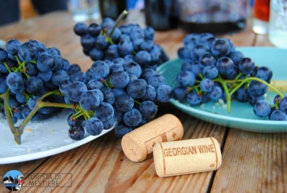 La varietà di uva chiamata Saperavi con cui si produce un avvolgente vino rosso georgiano