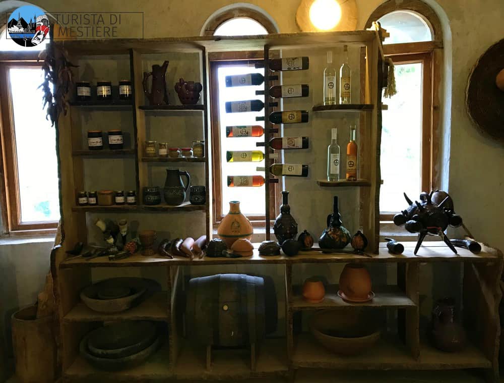 La sala di degustazione dei vini della cantina Otia's Ezo nel distretto di Tsakaltubo