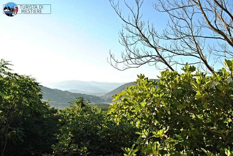 Il panorama dalla Noce Spagnola, il B&B di Rocchetta a Volturno