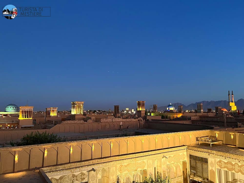 Panorama dalla terrazza della Yazd Art House